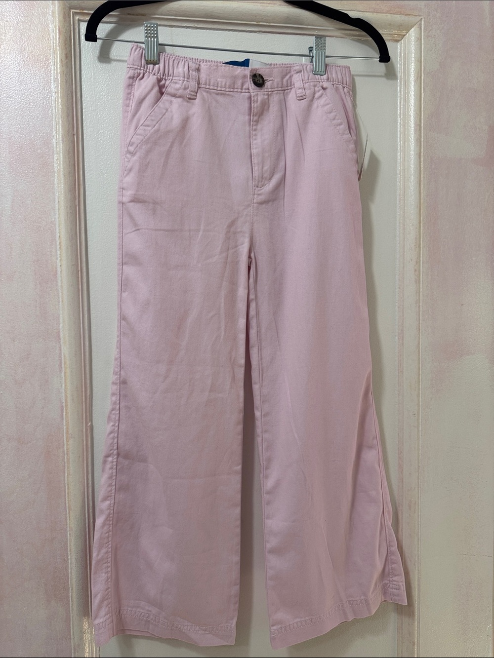 Old Navy Light Pink Wide-Leg Kids Jeans